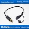 18AWG DIN Разъем прикуривателя к SAE Штекер 12В Адаптер-кабель для зарядки мотоцикла