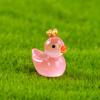 Glow-in-the Dark Duckling Ornament Cartoon Color Luminous Duck Resin Ornament Micro Landscape Desktop Car Decoration Accessories