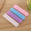 One-week Medicine Small Sealed Double Connected 7 Compartments Travel Subpackaging Rectangular Organizing Storage Box