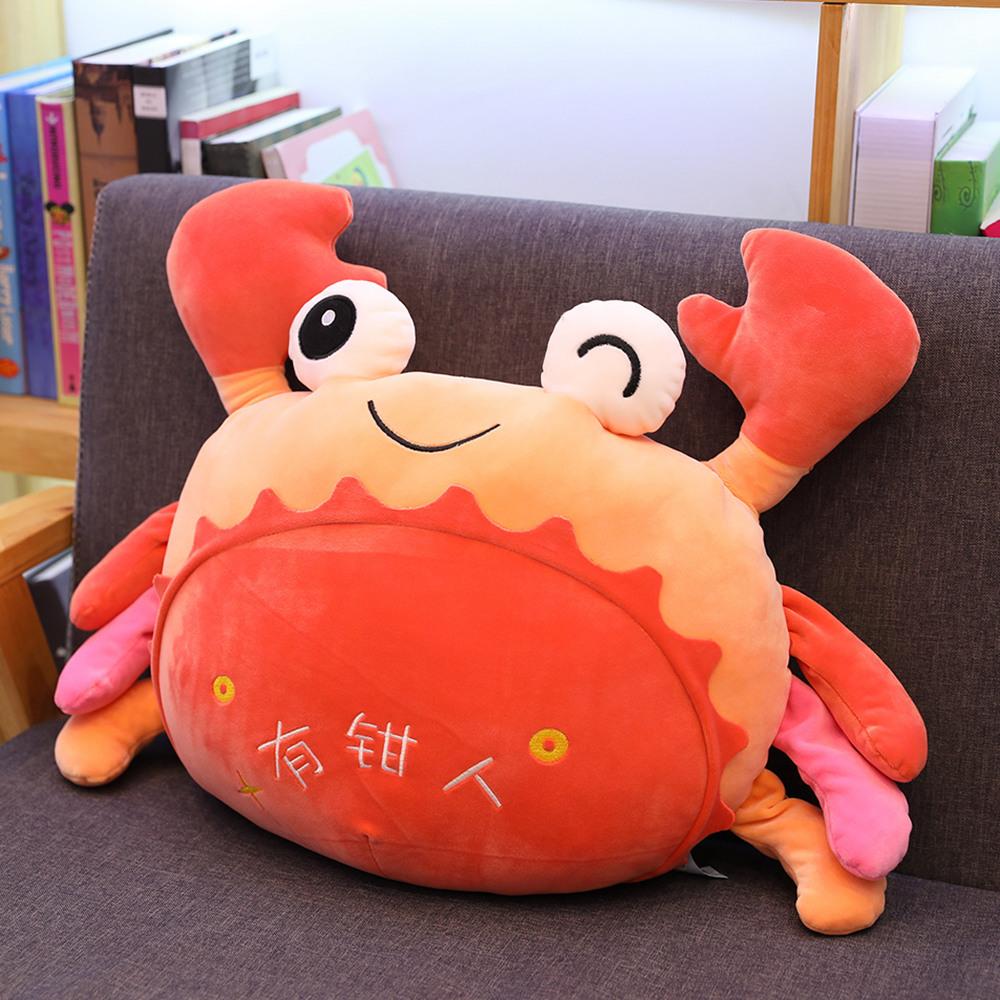Cute Crab Plush Toy Cartoon Hairy Crab Doll Child Bed Sleeping Super Soft Pillow Girl Birthday