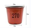 Two-Color Soft Plastic Flower Pot for Succulents, Seedlings, and Nursery, Thickened Nutrient Cup, Disposable Planting Pot.