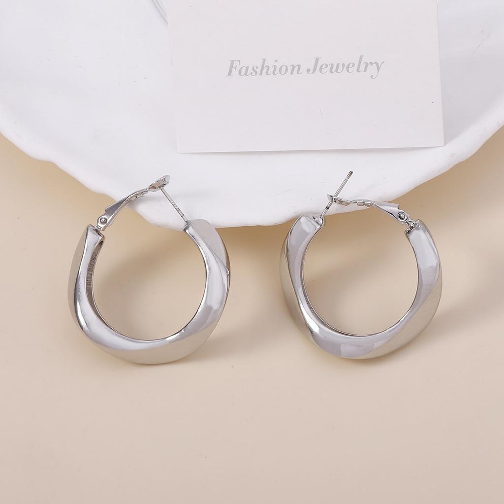 Модные новые серьги-клипсы с уникальным дизайном в виде неправильных геометрических стримеров, нишевые серьги в стиле легкой роскоши