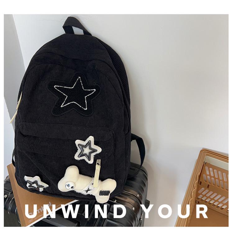 Star Backpack: Large Capacity, Lightweight Travel Bag for Middle & High School Students