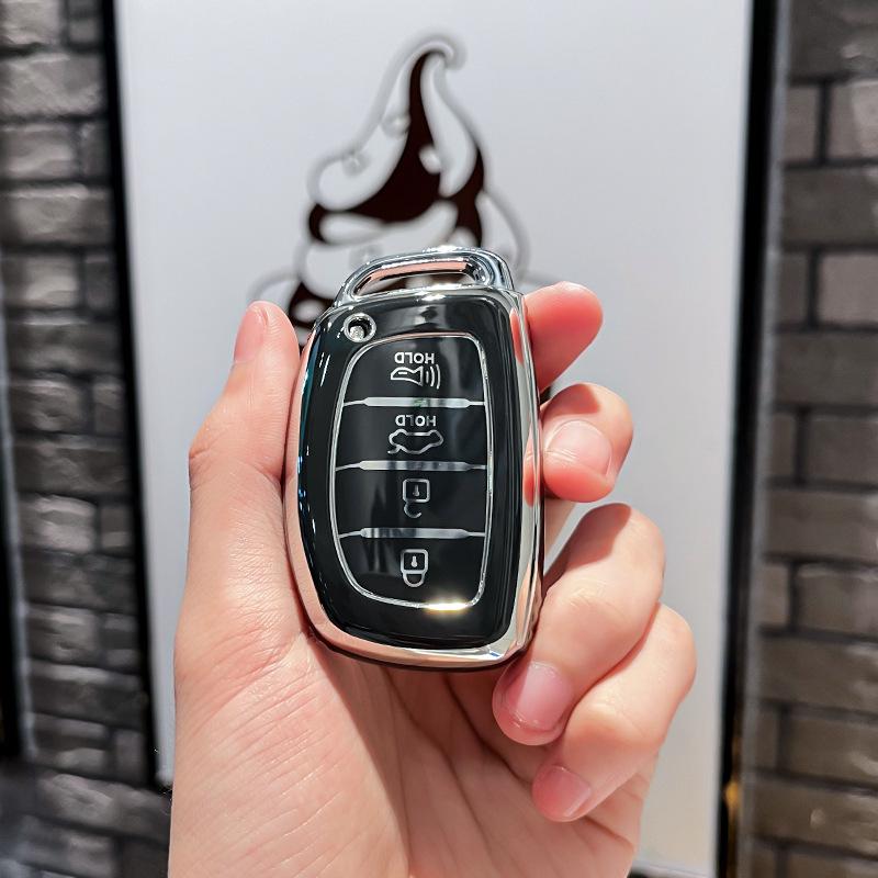 Чехол-защита для брелока автомобиля Hyundai Creta Ix35 Ix45 I10 I30 I40 Tucson Santa Fe Rena Sonata Elantra Azera