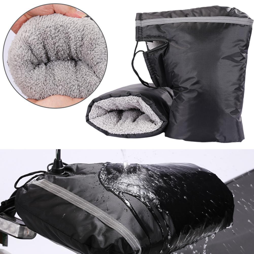 Motorcycle Hand Muffs Winter ATV Snowmobile Hand Muffs Scooter Handlebar Thermal Gloves Protective Windproof Thicken Handlebar