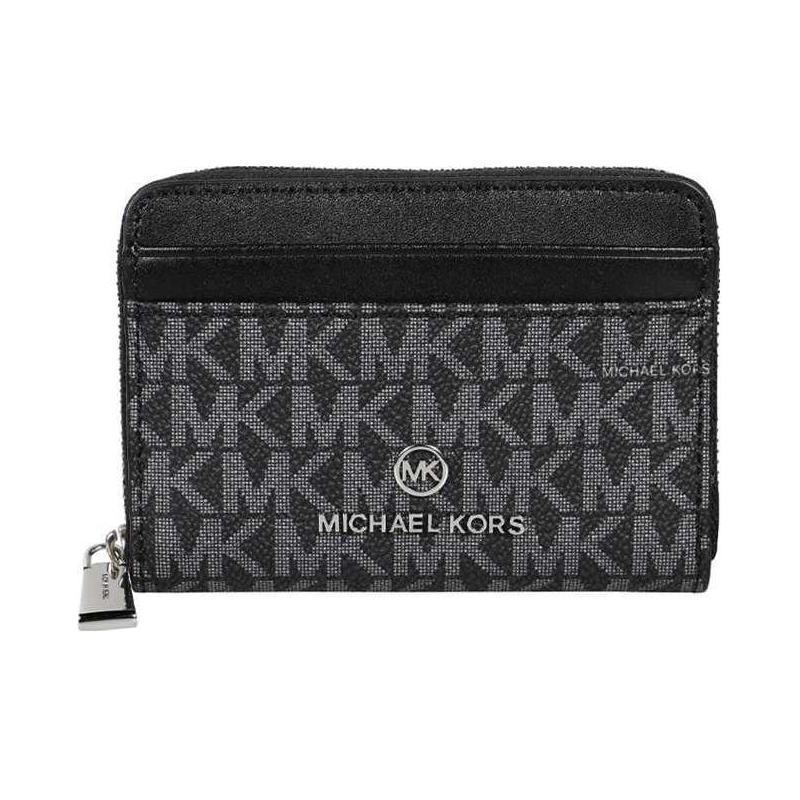 Michael Kors Jet Set Классический Принт с Логотипом ПВХ (Поливинил хлорид) Кошелек Женский Черный