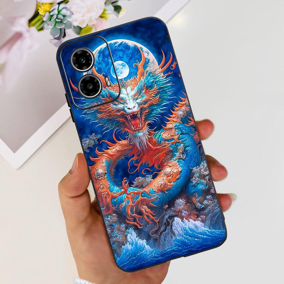 Чехол для Motorola Moto G24 / G24 Power / G04 / G04s / Motorola E14 Милый Мультяшный Роскошный Мягкий Силиконовый Чехол для Телефона Задняя Крышка Capas