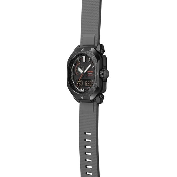 Casio Мужские часы PRO TREK PRW-6900BF-1JF [PROTREK Climber Line] круглые серые цифровые аналоговые