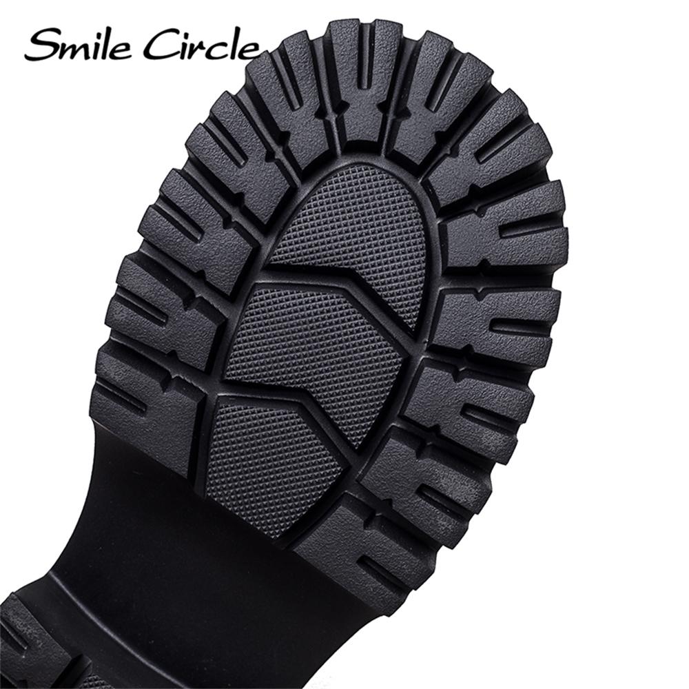 Ботинки из натуральной кожи. Женские зимние мягкие ботильоны. Модные повседневные ботинки на толстой подошве.