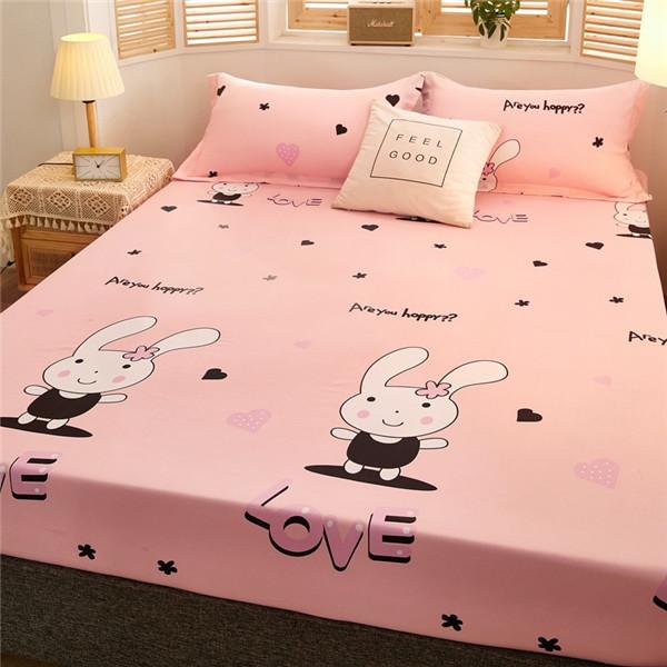 Waterproof Mattress Protector Cover Elastic Fitted Sheet Breathable Pad Bed Double 2 People Couple Bedspread No Pillowcase