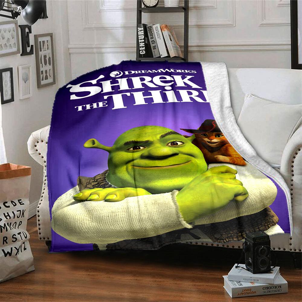 Shrek Blanket Soft Warm Cozy Suitable For Bed Office Chair Seaside Allseason Use Modern Best Holiday Gift For Friends Family