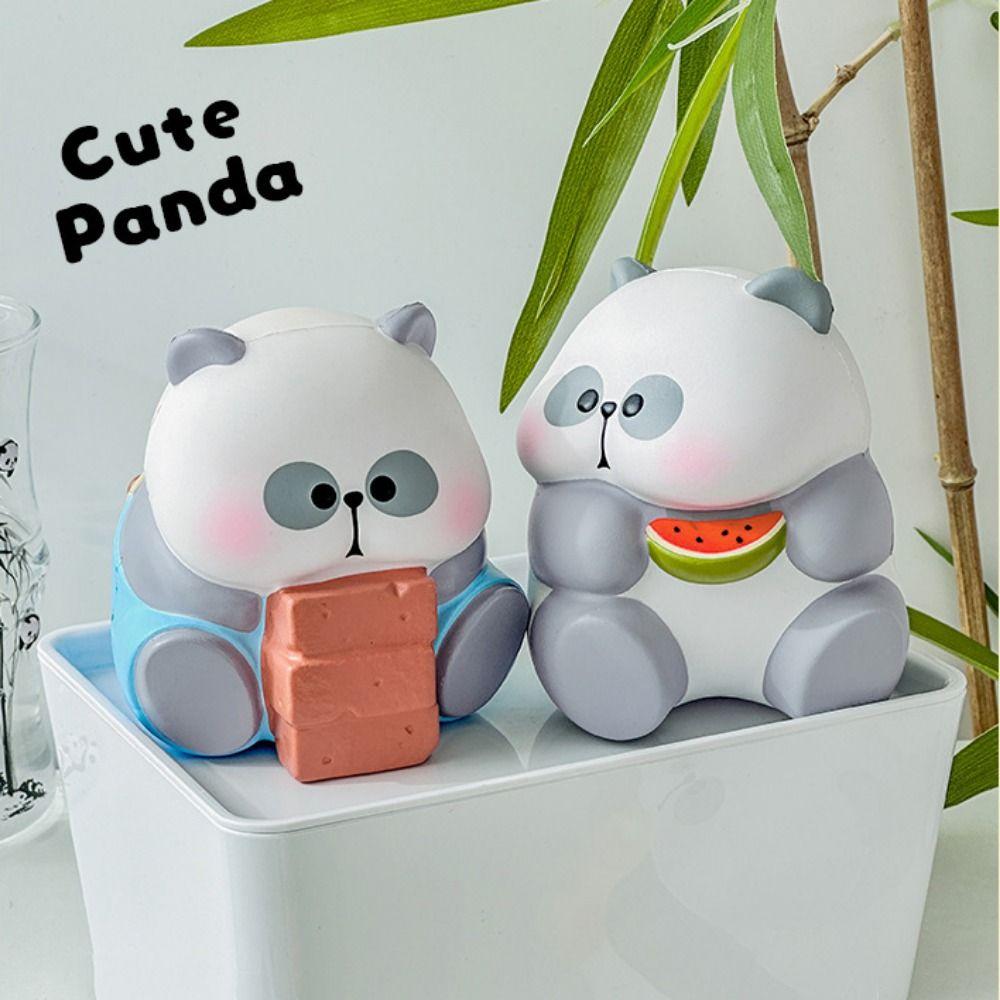 Kneading PVC Panda Squeeze Toys Elastic Animal Panda Fidgeting Toys  Birthday Kids Gift