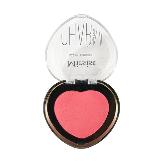 Love Heart Компактная пудра румяна матовая высокопигментированная стойкая натуральная однотонная палитра для макияжа лица для женщин и девушек