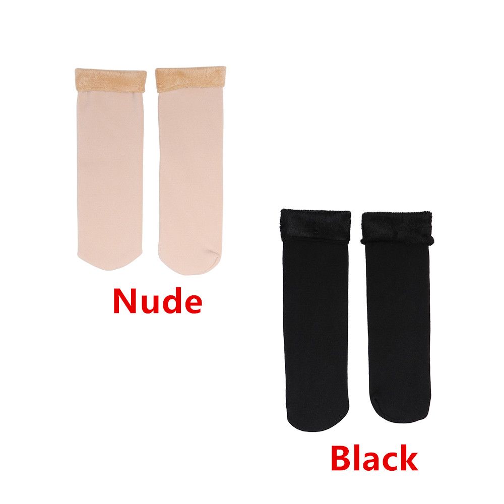Winter Warmer Snow Boots Thermal Velvet Floor Stocking Wool Hosiery Thicken Socks Cashmere