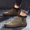 Fashion Handmade Men Boots Ankle Leather Shoes Autumn Outdoor Hiking Boots Sneakers Hombres Botas High Top Footwear Anti Slip Size 48