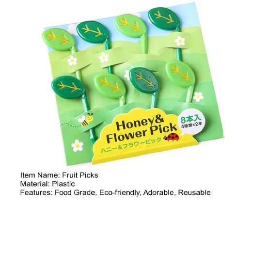 8 шт./12 шт. забавные мини-зубочистки очаровательный внешний вид полезные торт десерт фруктовые палочки с мультяшной ручкой