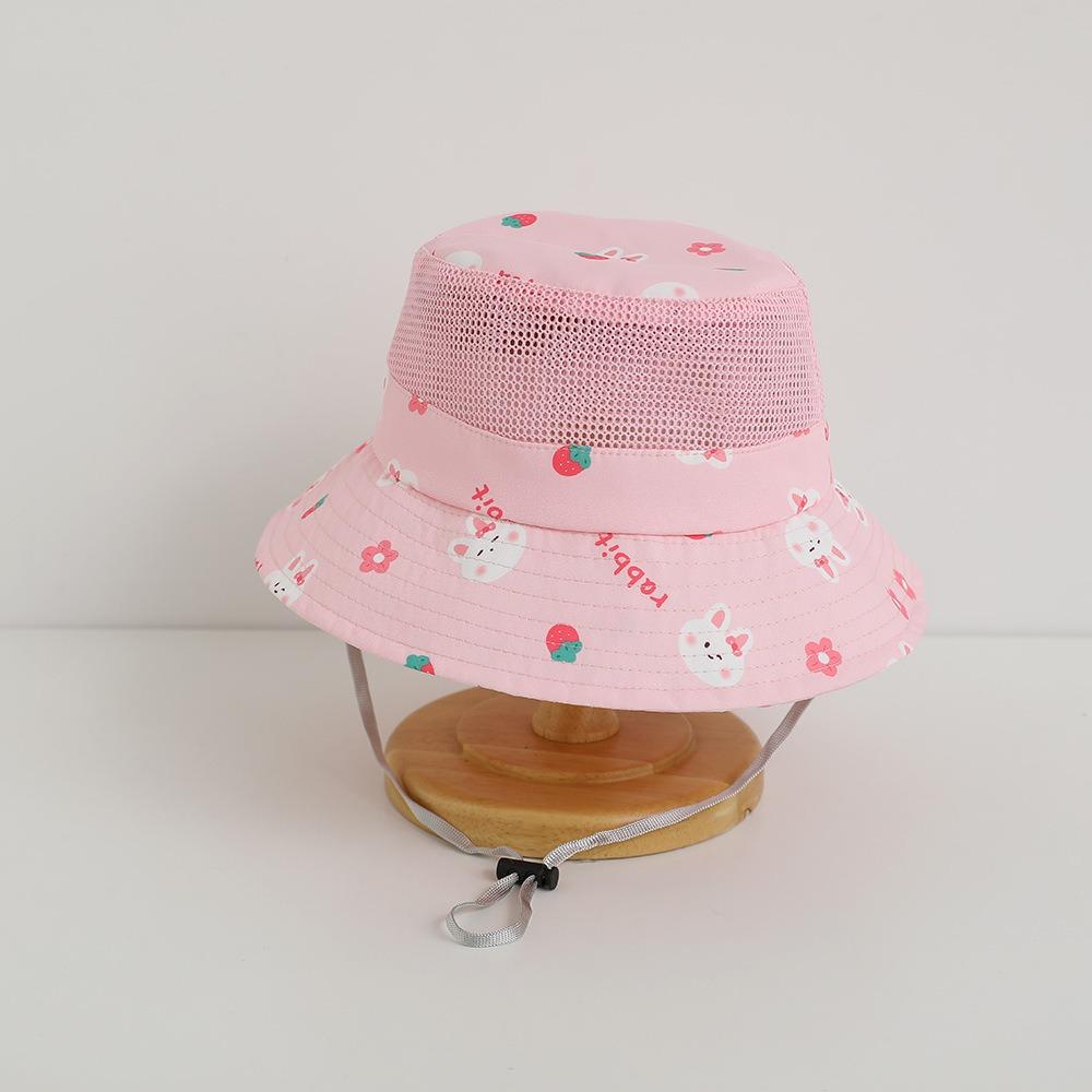 Mesh Boys Girls Sunhat Cartoon Animal Fisherman Caps New Baby Bucket Cap Toddler