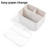 Tissue Paper Box with Storage Compartments Large Capacity Easy To Install Desktop Storage Organizer Remote Holder