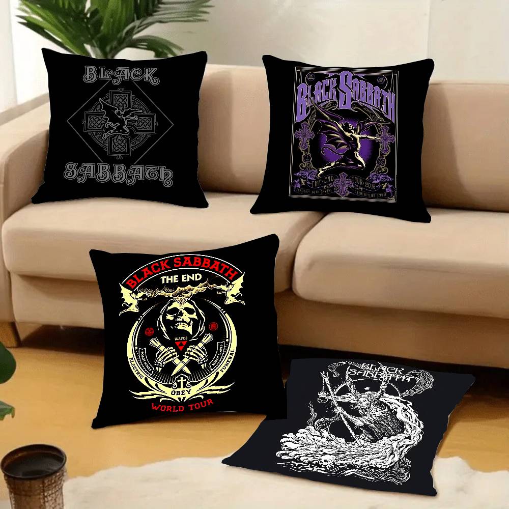 B-Black S-Sabbath Наволочка Декоративная для дивана Домашняя Двусторонняя печать Короткий плюш Наволочка для подушки-подушки Праздничный подарок