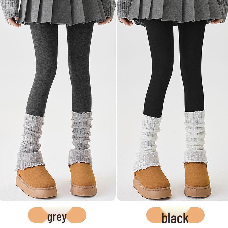 JIAZINI Женские серые микрокомпрессионные утягивающие леггинсы - на флисовой подкладке, не скользят, идеально подходят для весны и осени/зимы.