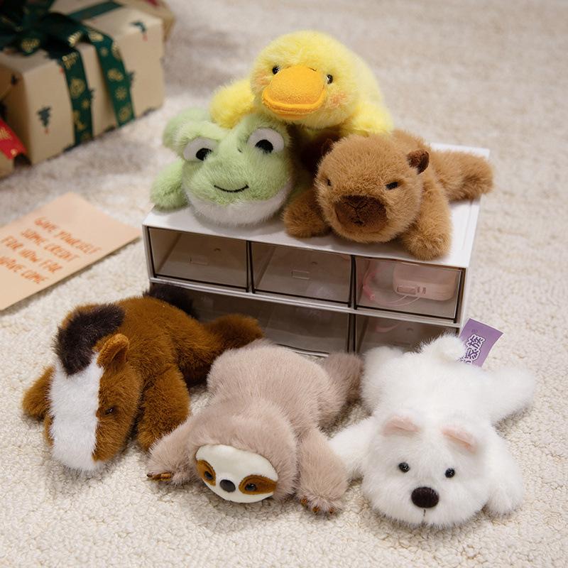 Милый лежащий пони Капибара животное магнит на холодильник плюшевая игрушка кукла ленивец кукла тряпичная кукла