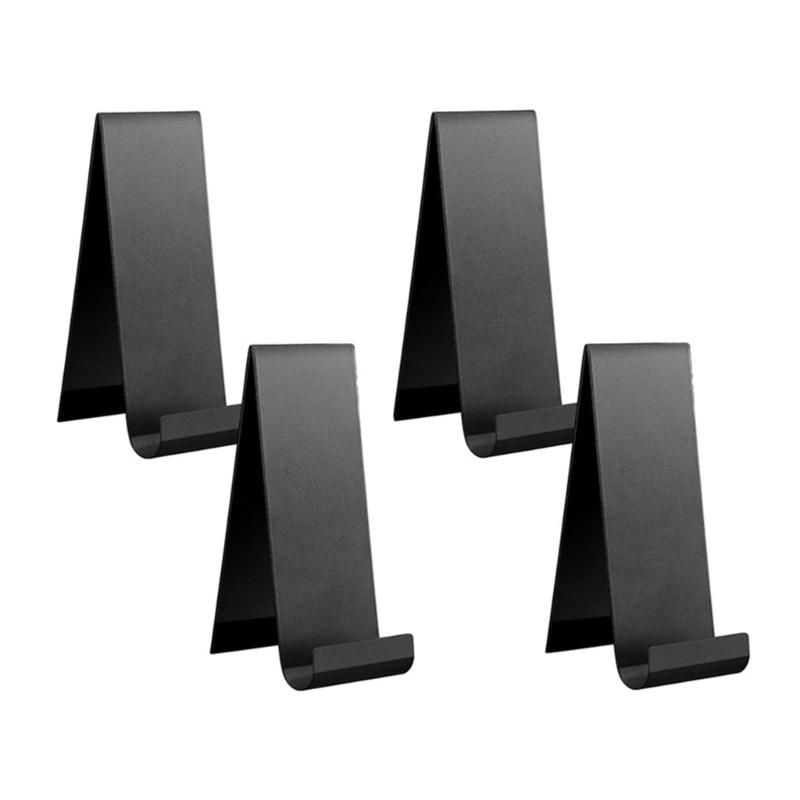 4pcs Metal Brochure Holder Stand Vertical Countertop Organizers for Flyers Magazines and Pamphlets Storage Solution