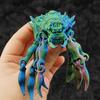 3D Printed Articulated Spider Model, Flexible Animal Figure with Movable Joints for Halloween Home Office Desktop Decor