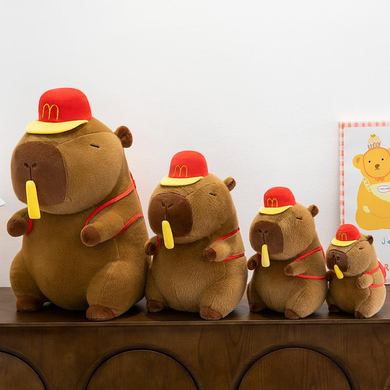 Snot Kapibara Plush Toy Stretch Fries Turtle Backpack Capybara Doll Doll Pillow