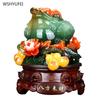 Resin Crafts Chinese Style Home Furnishings The Base Can Rotate Shop Finance Golden Toad Decoration Home Decoration Accessories