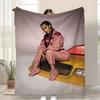 Singer Cardi B Throw Kid-Friendly Flannel Throw Blanket Soft Warm Anti-Static Washable All Season