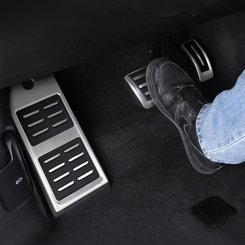 For Porsche Cayenne 2018 2019 2020 2024 2024 2024 Stainless Car Accelerator Fuel Brake Pedal Foot Rest Pedals Pad Cover Case