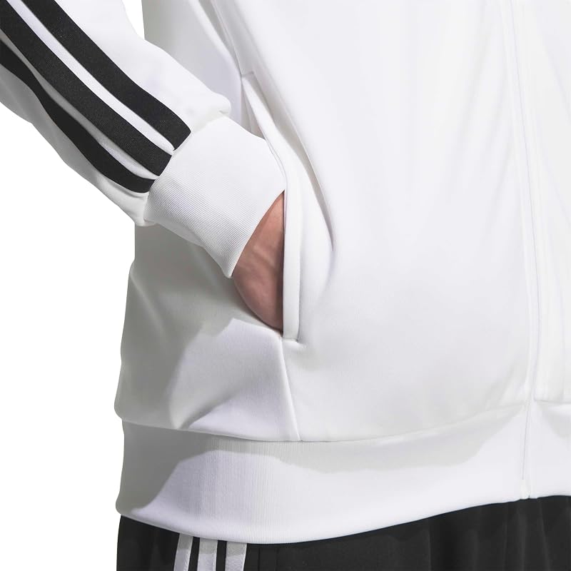 Adidas Тренировочная кофта Must Haves с 3 полосками Мужская DH100 Белый (KR6431) M