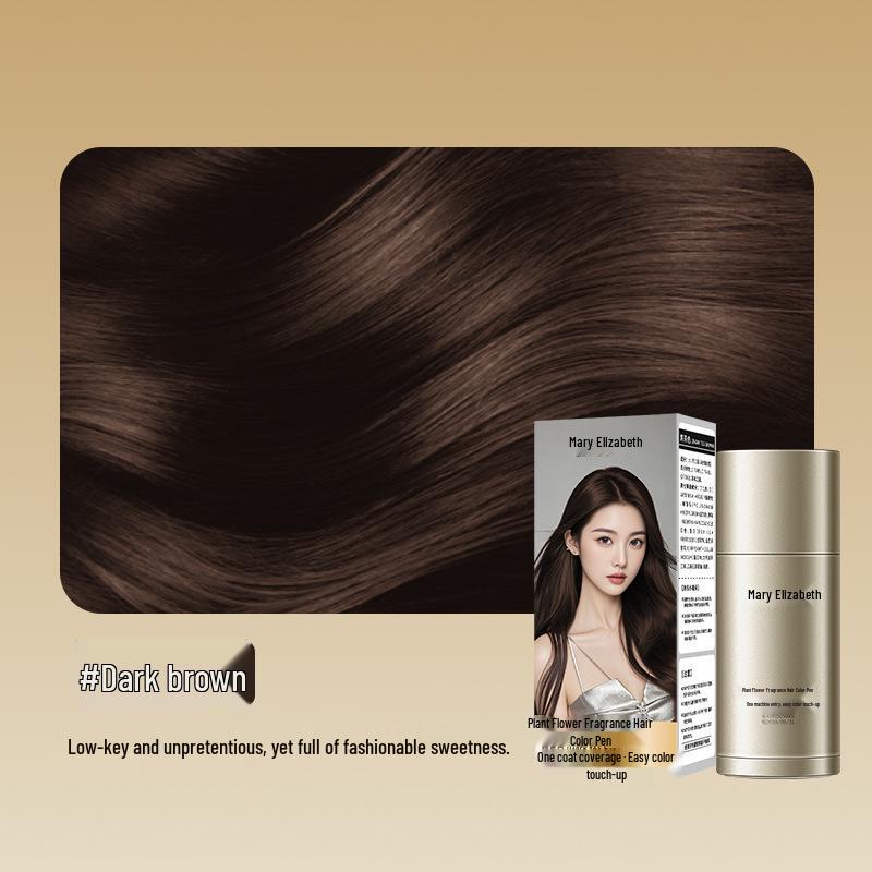 Растительный Цветочный Ароматный Стержень-Краска для Волос: Быстрое закрашивание седых волос, Временный стик для укладки волос, Водостойкий и устойчивый к поту
