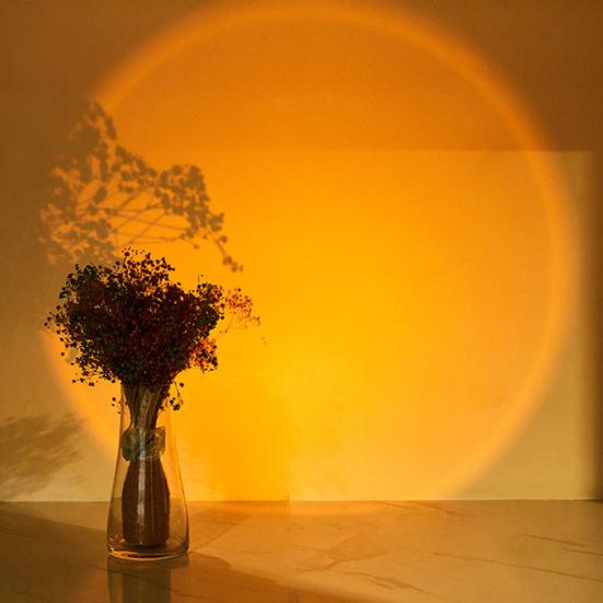 LED Light Brightness ABS Dual Mode Adjustable Compact Cabinet Light LED Sunset Projection