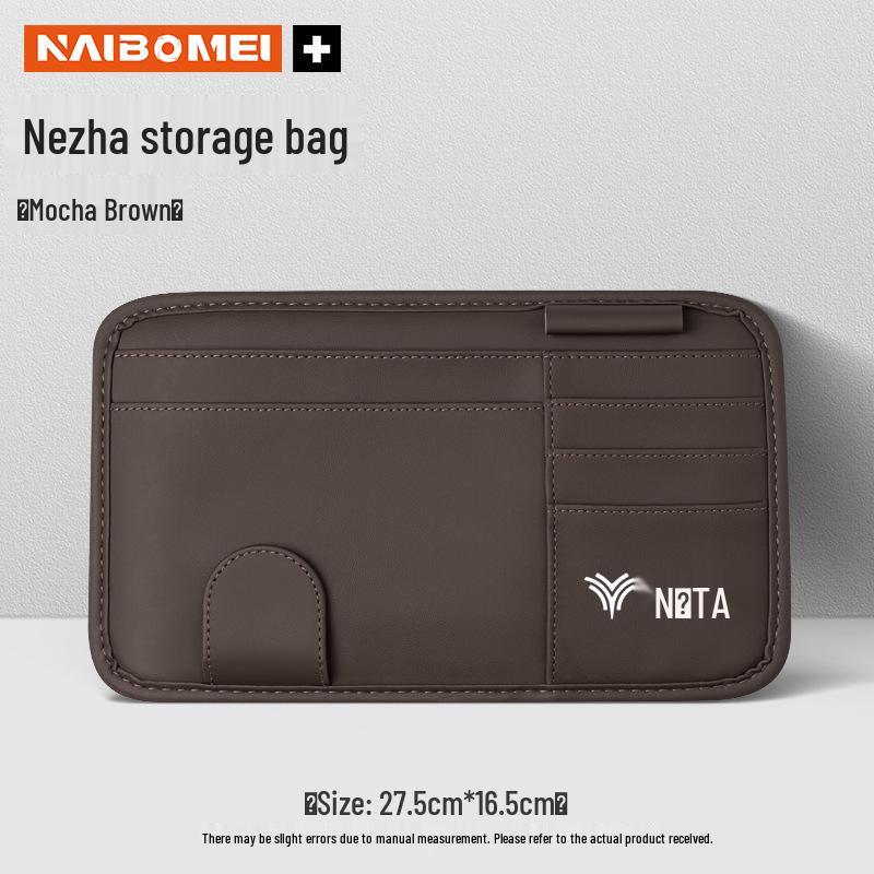 Зажим для солнцезащитного козырька автомобиля Nezha: Держит документы, очки и декоративные элементы для моделей U/V/S, N01 и 03E.