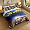 Soft Bedding Set Roblox Pattern, 1 Duvet Cover plus 2 Pillowcases Stylish Bedroom Home Textile