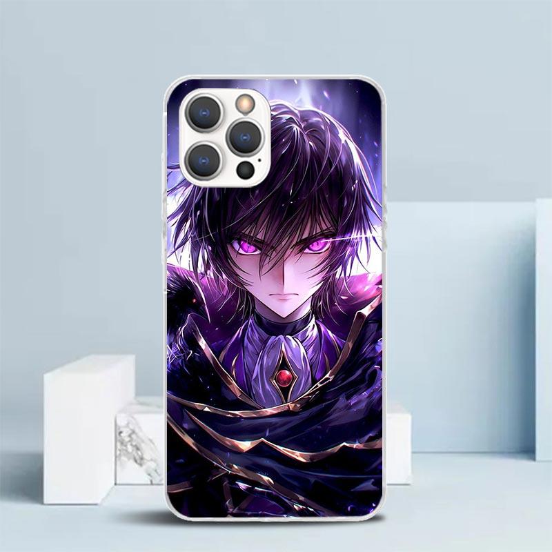 Мягкий чехол Code Geass для iPhone 16 17 Air 15 14 Pro Max 16E Чехол для телефона 13 Mini 12 11 7 SE 8 С рисунком Подходящие чехлы 16 17