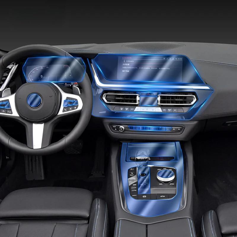 For BMW Z4 G29 2019-2023 Car Interior Center Console Transparent TPU Protective Film Anti-scratch Repair Film Accessories