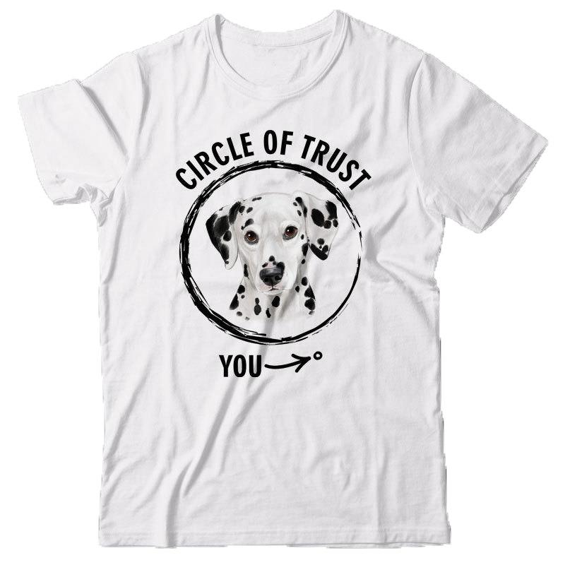Cotton Basic Style O-Neck T Shirt Cool T-Shirt Circle of Trust - Dalmatian - Gift for Dog Lover Cheap Tee Shirts