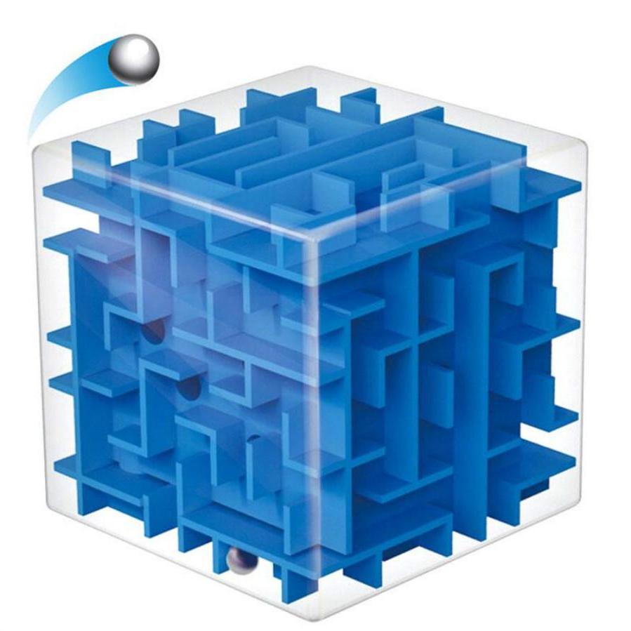 Металлический шар, обучающая головоломка для детей и взрослых, 6 см, 3D-лабиринт, куб, игрушка, игра для детей