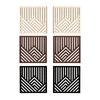 2 Pieces Wooden Wall Art Boho Abstract Wall Decor for Bedroom Cafe Hallway