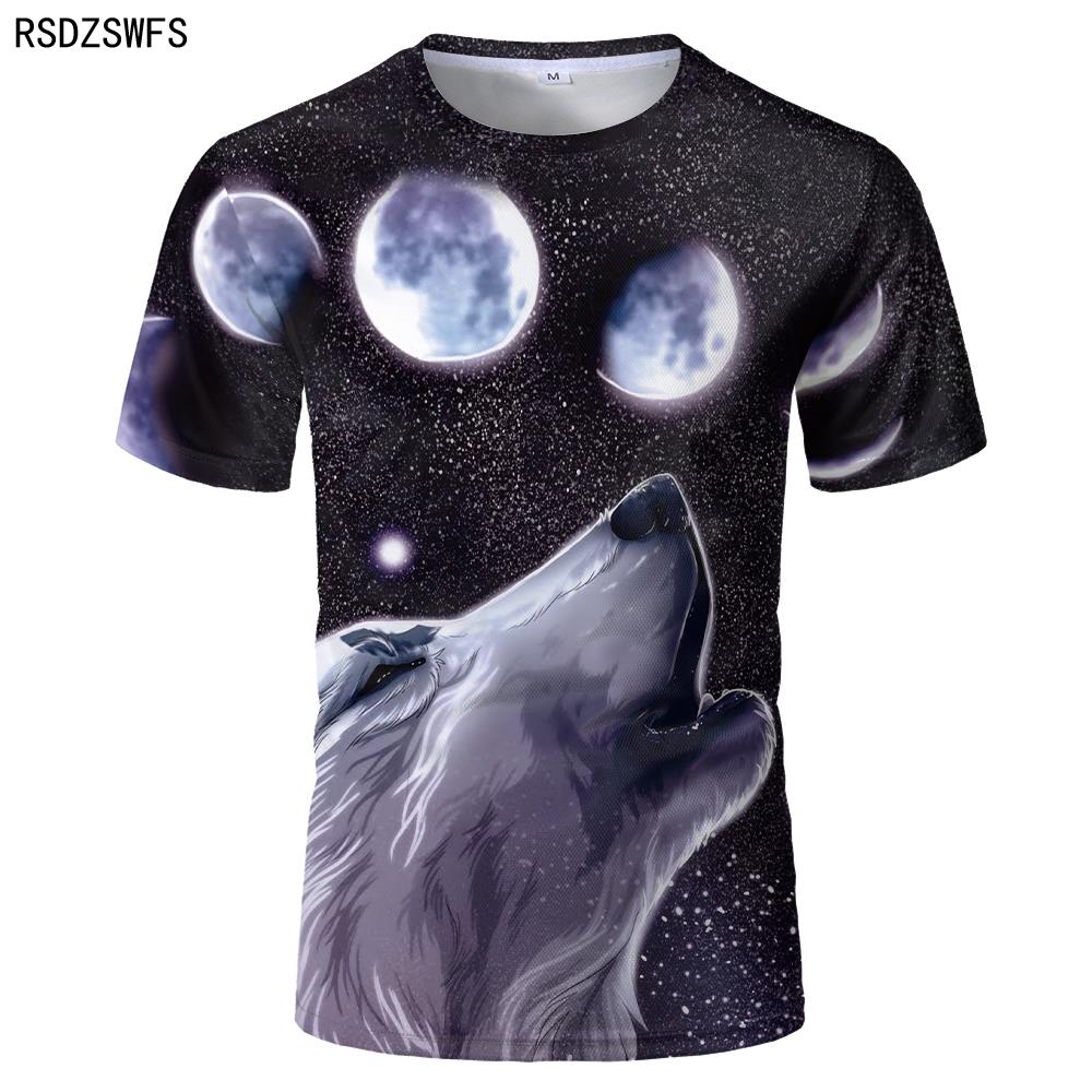 2023 Fun Newest Harajuku Wolf 3D Print Cool T-shirt Men/Women Short Sleeve Summer Tops Beauty T Shirt Fashion Animal Tees