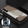 Креативный чехол для телефона с узором для Samsung Galaxy S26 Ultra S25 FE S24 S23 S22 Plus S21 FE Встроенная металлическая пластина Магнитная силиконовая крышка