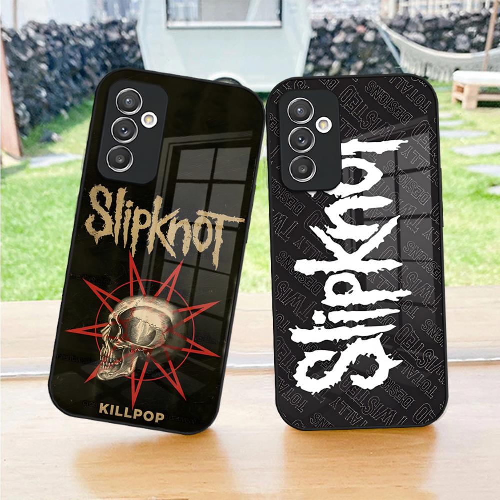 Популярный чехол для телефона Rock с изображением группы S-Slipknot для S23 Samsung S26 S24 S25 Ultra S22 S20 Fe S21 Plus A54 A34 A53 A16 Стеклянная крышка