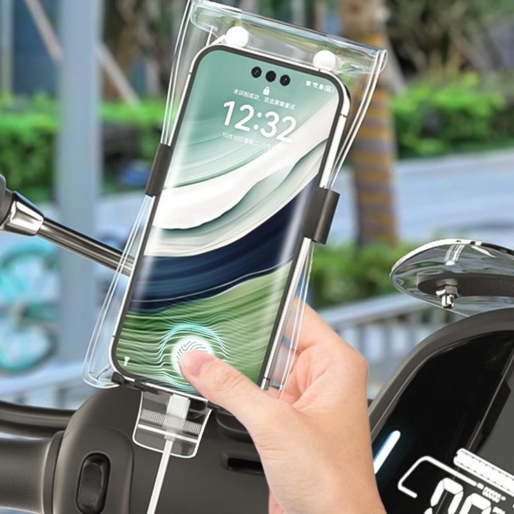 Transparent Biking Cycling Waterproof Covers for IPhone Samsung Mi For Electric Vehicle Bike