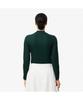 LACOSTE Женская графическая футболка с воротником-стойкой и длинным рукавом Tf2765-54N Yzp