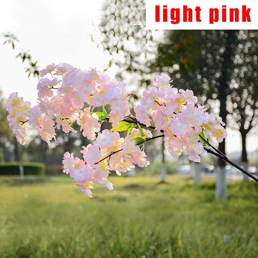 Bouquet 4 Branches Silk Table Artificial Sakura Fake Flower Home Decoration Cherry Blossom