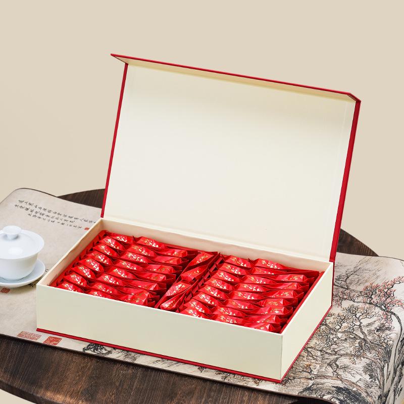 Premium Wuyi Da Hong Pao Oolong Tea Leaves Gift Box - Strong Aroma High-End Pu-erh Tea for Gifting
