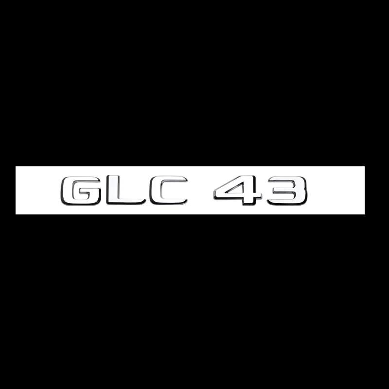 Для Mercedes Benz Silver Black X253 C253 GLC43 GLC63 GLC63s GLC 63 S AMG Эмблема V8 BITURBO 4MATIC 4MATIC+ Эмблемы Значки
