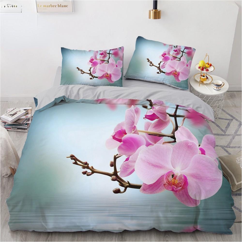 Dream NS Red Rose 3D Floral Duvet Cover Bedding Set Flower Bed Linens Double Bed Sheet Comforter Summer Quilt King Size